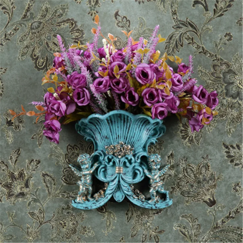 

European style Angel wall vase family living room background wall decoration home decoration accessories