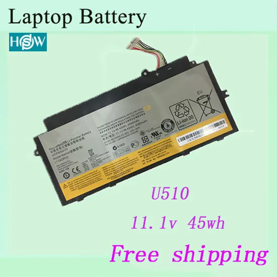 Лидер продаж Аккумулятор для ноутбука Lenovo 3ICO8/60/70 L11L6P01 3ICP4/61/69-2 L11M3P02 U510 | Компьютеры