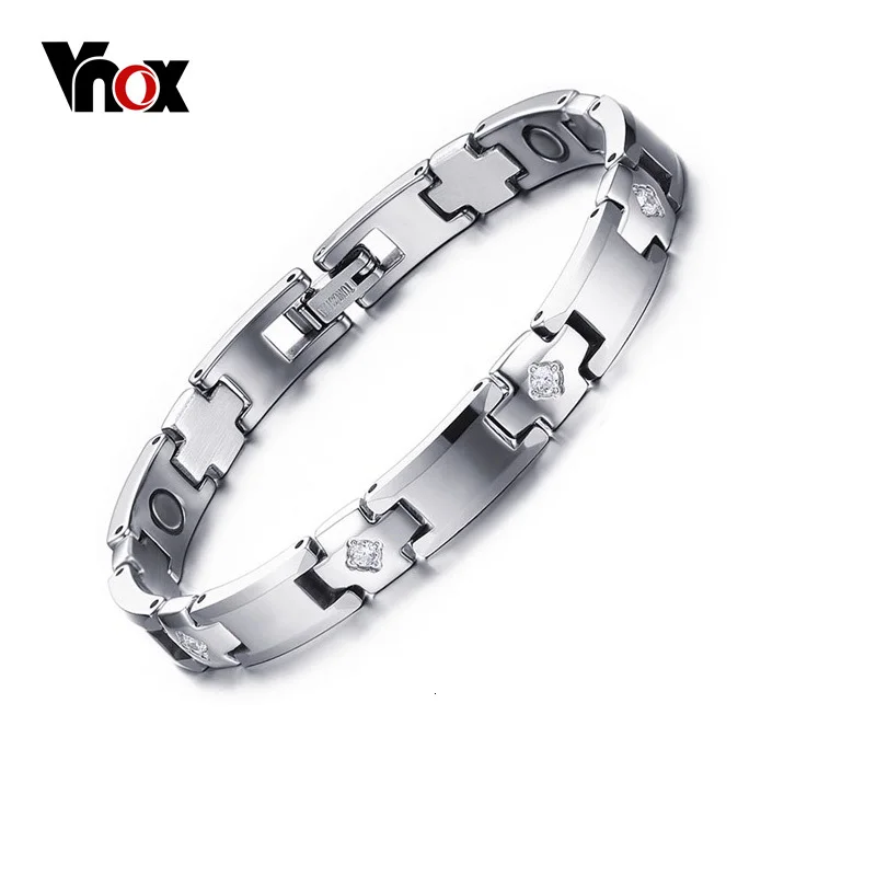 Vnox Для женщин магнитотерапия браслет Вольфрам из карбида для 7.6&quot | Украшения и