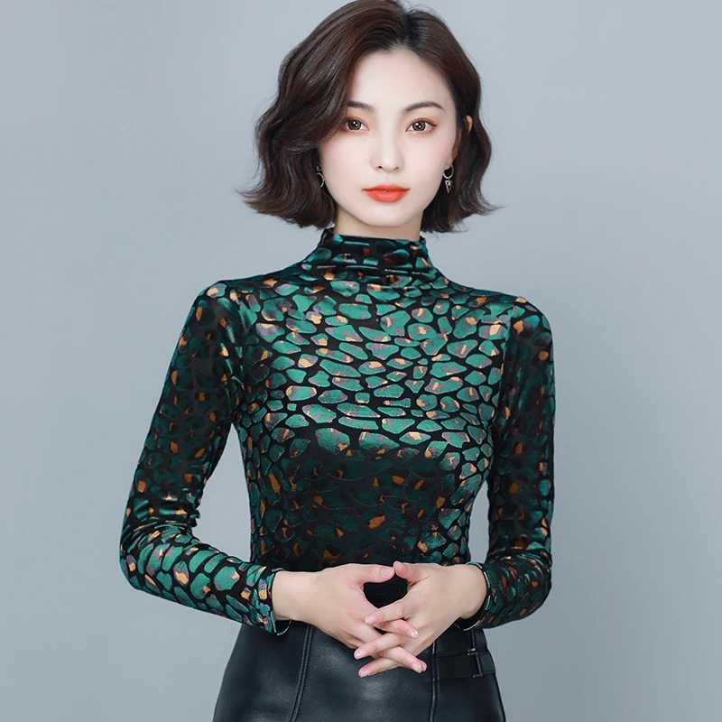 

BOBOKATEER Oversized T Shirt Women Clothes Mujer Camisetas Long Sleeve Woman Tshirts Turtleneck Tee Shirt Femme T-shirty Damskie