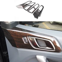 wood grain door handle bowl frame decorator trim panel cover fit for ford ranger everest endeavour 2015 2021