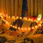 Светодиодный светильник в виде тыквы, работающий от батареек 102040, DIY, светильник в виде тыквы, фонарь для Хэллоуина, праздника, вечеринки, домашний декоративный светильник s