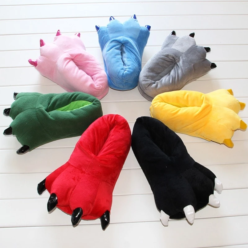 Теплая мягкая домашняя обувь на зиму Симпатичные плюшевые тапочки для женщин