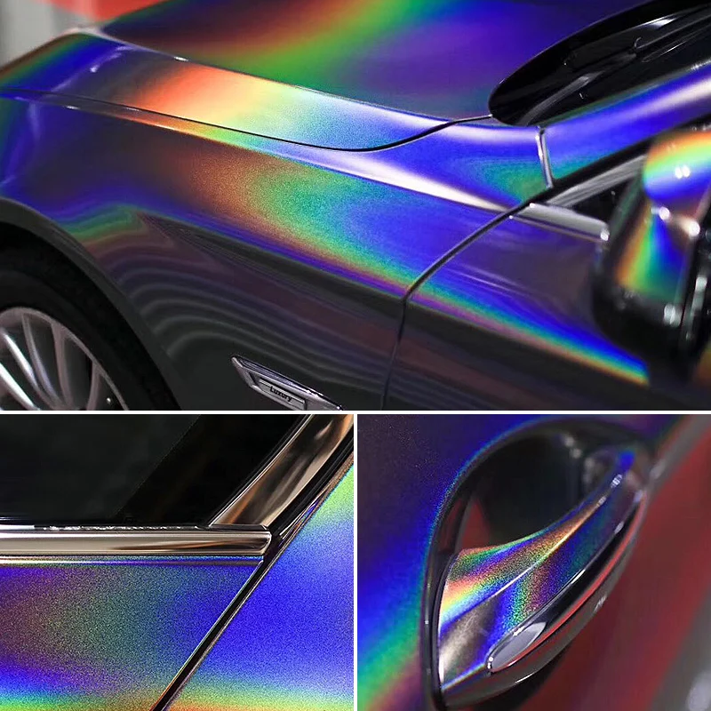 2 шт. 50*150 см Красивая Радужная Великолепная серая Защитная пленка для кузова
