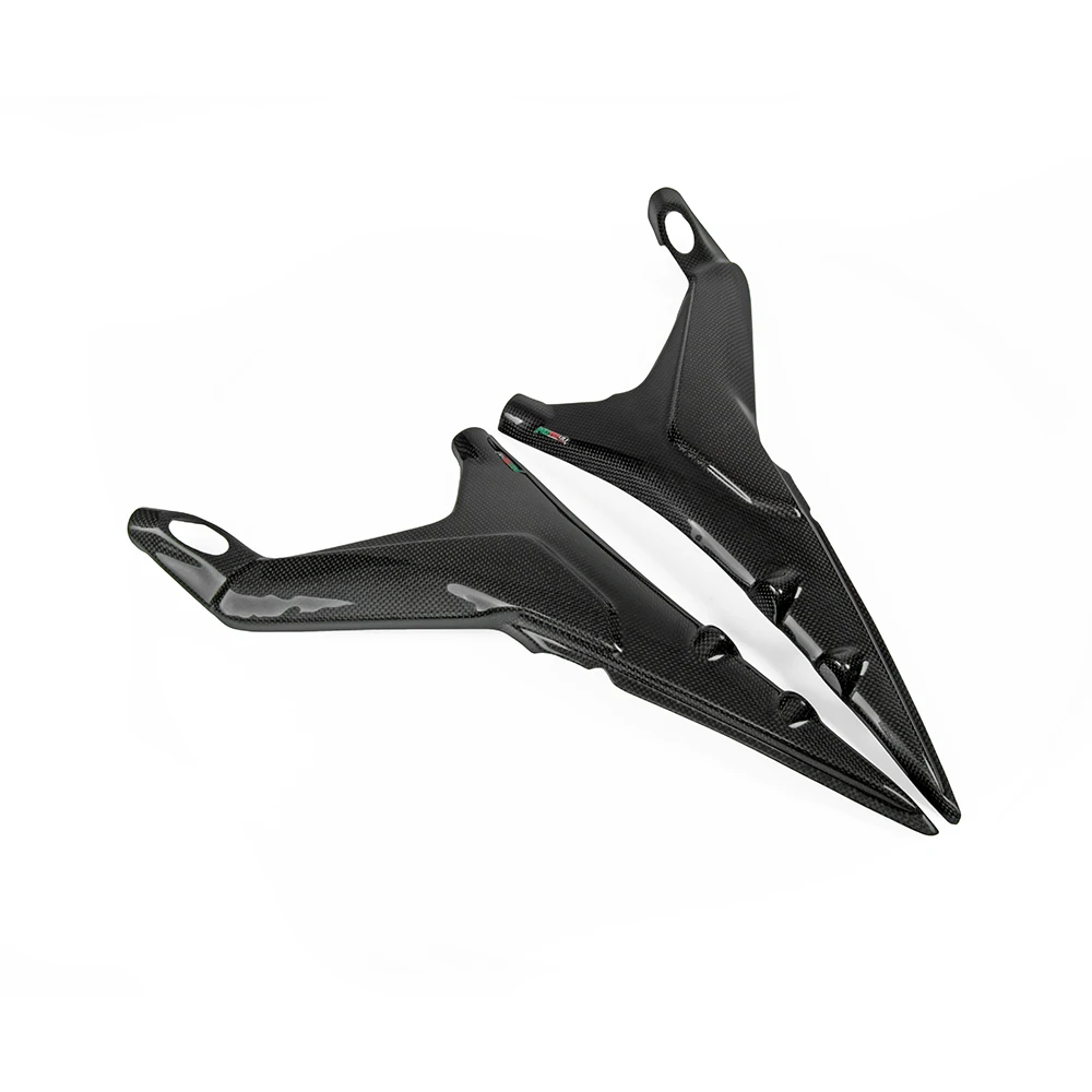 Настоящий мотоциклетный из углеродного сплава задняя панель сиденья боковой