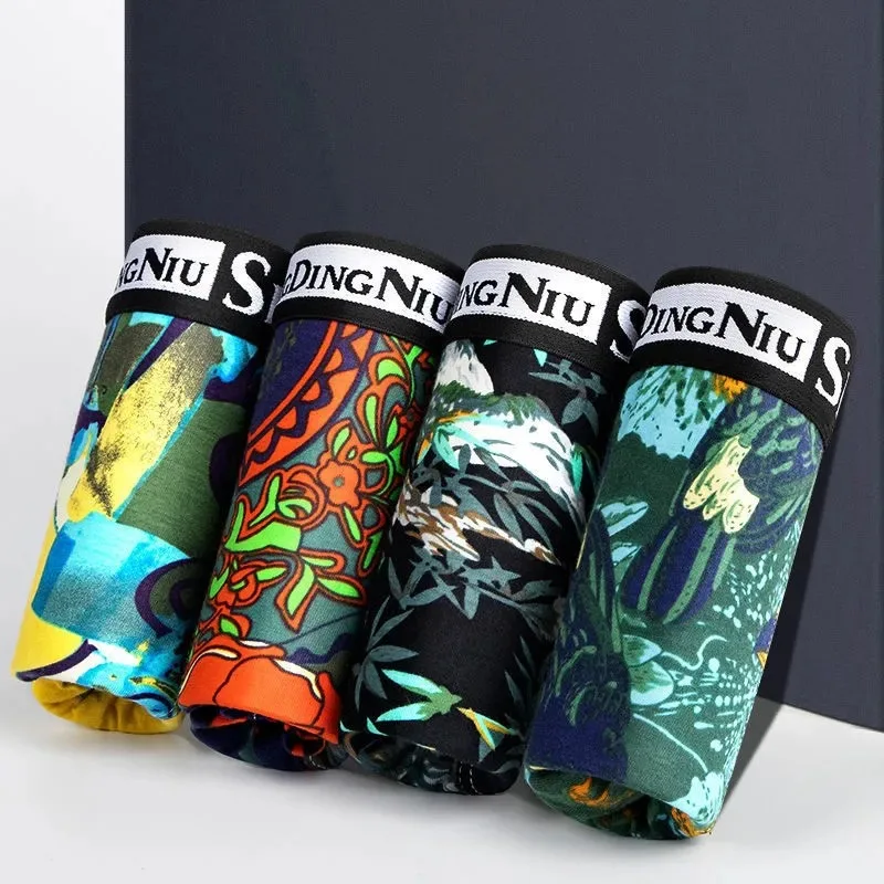 2021 High Quaity Underwear Men Cotton Boxer Men's Panties Men Underwear Boxers Boxer Shorts Boxershorts Printed Underpants 4X
