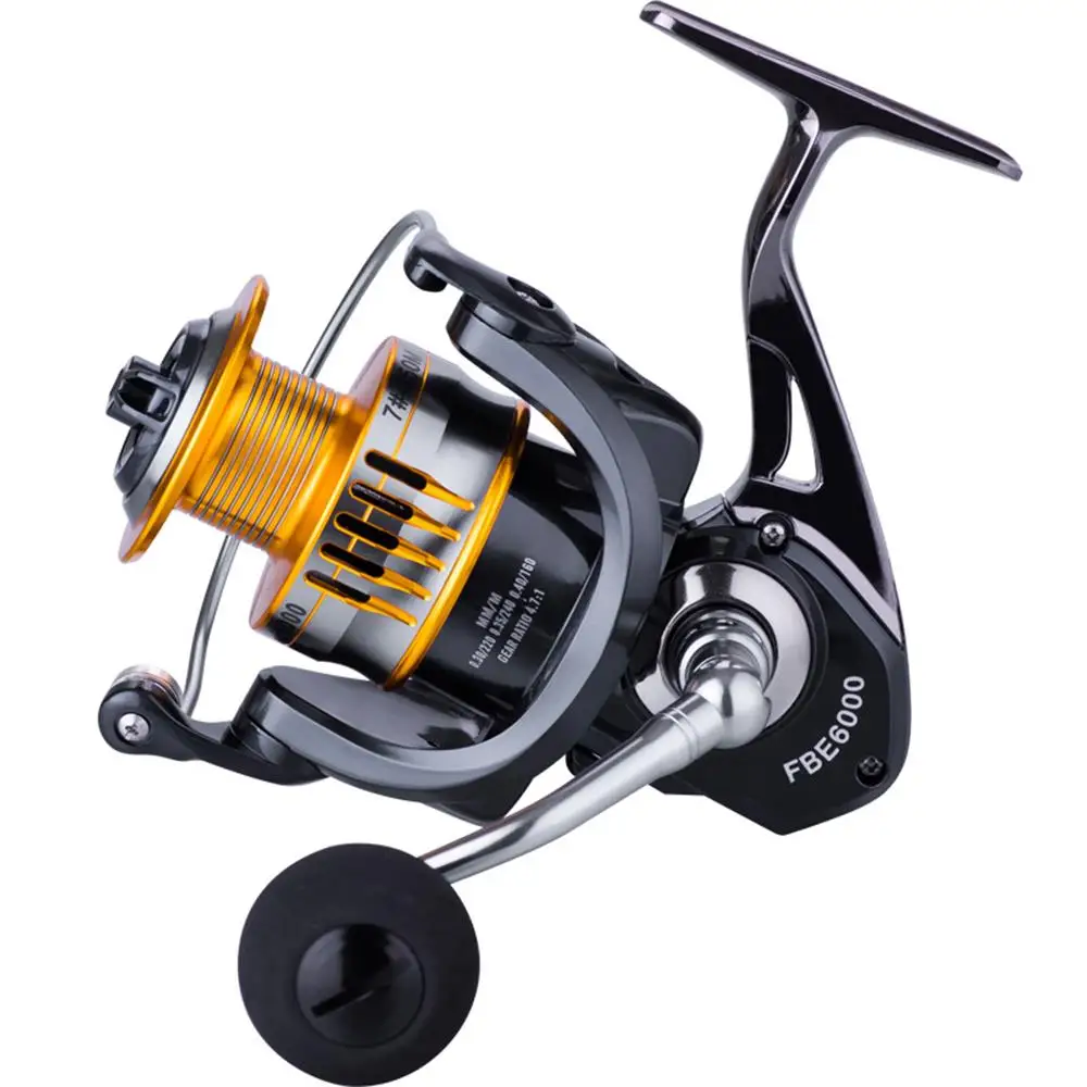 

Fishing Wheel Spinning Wheel Metal Road Spool Gear Alloy Black Fishing Reel