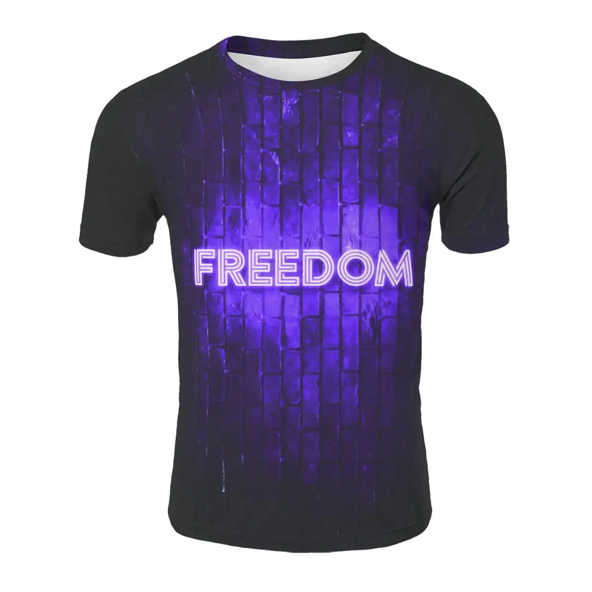 

2021 Four Seasons New Hot Selling Funny 3D Printing Top Short Sleeve Hot Graphics Simple And Generic Graphic T-Shirt