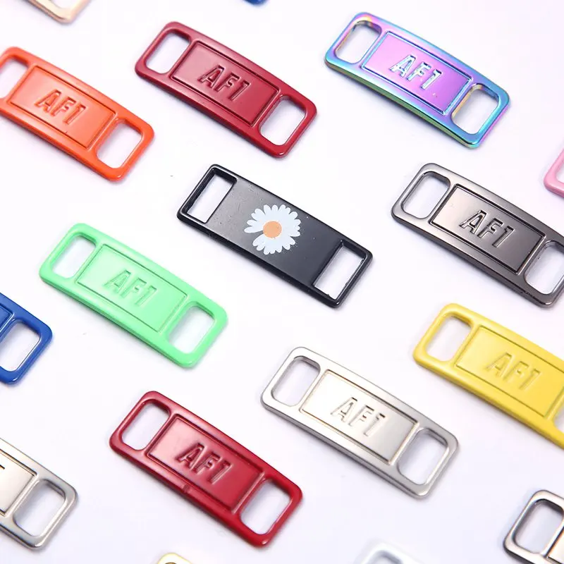 AJ/AF Shoelace Buckle DIY Sports Shoes Shoe Accessories High Quality Metal Material Suitable for All Shoe Lace Decoration AJ-00
