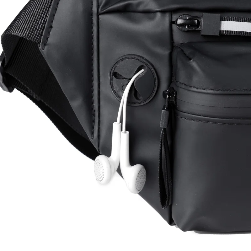 Casual Fashion Men's New Chest Bag PU Material British Style Multifunctional Design High Quality And Large Capacity