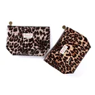 Новинка от производителя, модная Водонепроницаемая женская косметичка с леопардовым принтом, клатч, кошелек, 1 шт.