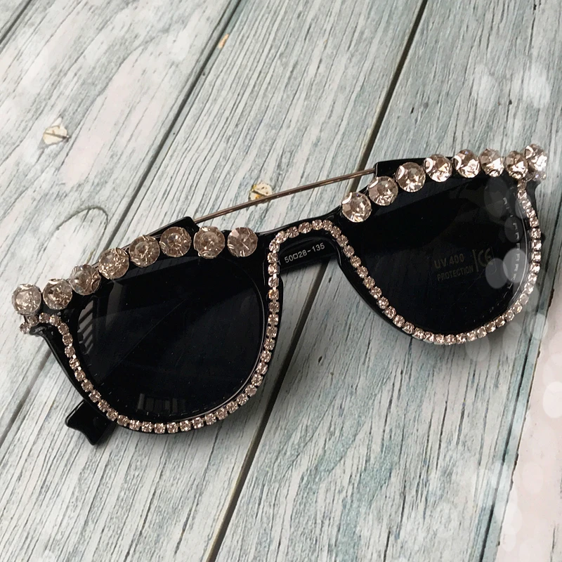 Солнцезащитные очки женские Модные Стильные красивые кошачий глаз оправа черные