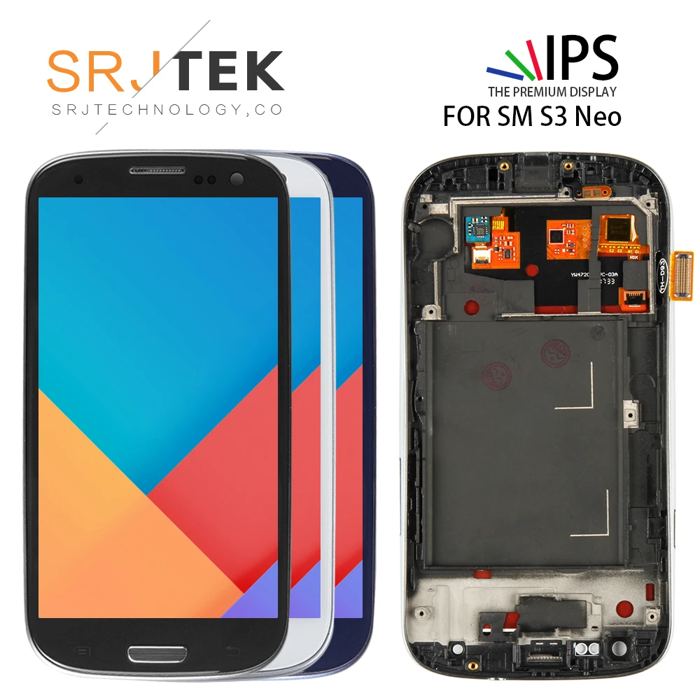 Для Samsung Galaxy S3 Neo ЖК-дисплей сенсорный экран дигитайзер для SAMSUNG I9300i I9308i I9301i