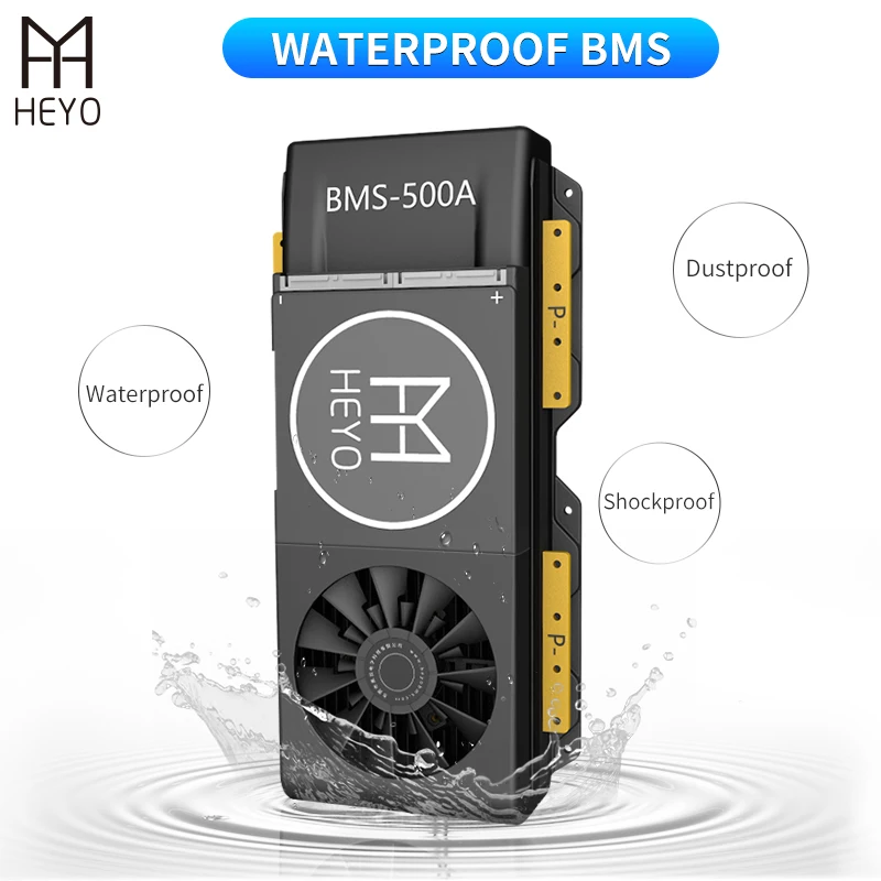 Литиевая батарея HEYO 3 2 V LiFePo4 Lipo 20S 60V 80A 200A 300A BMS 32650 защитная плата с вентилятором и