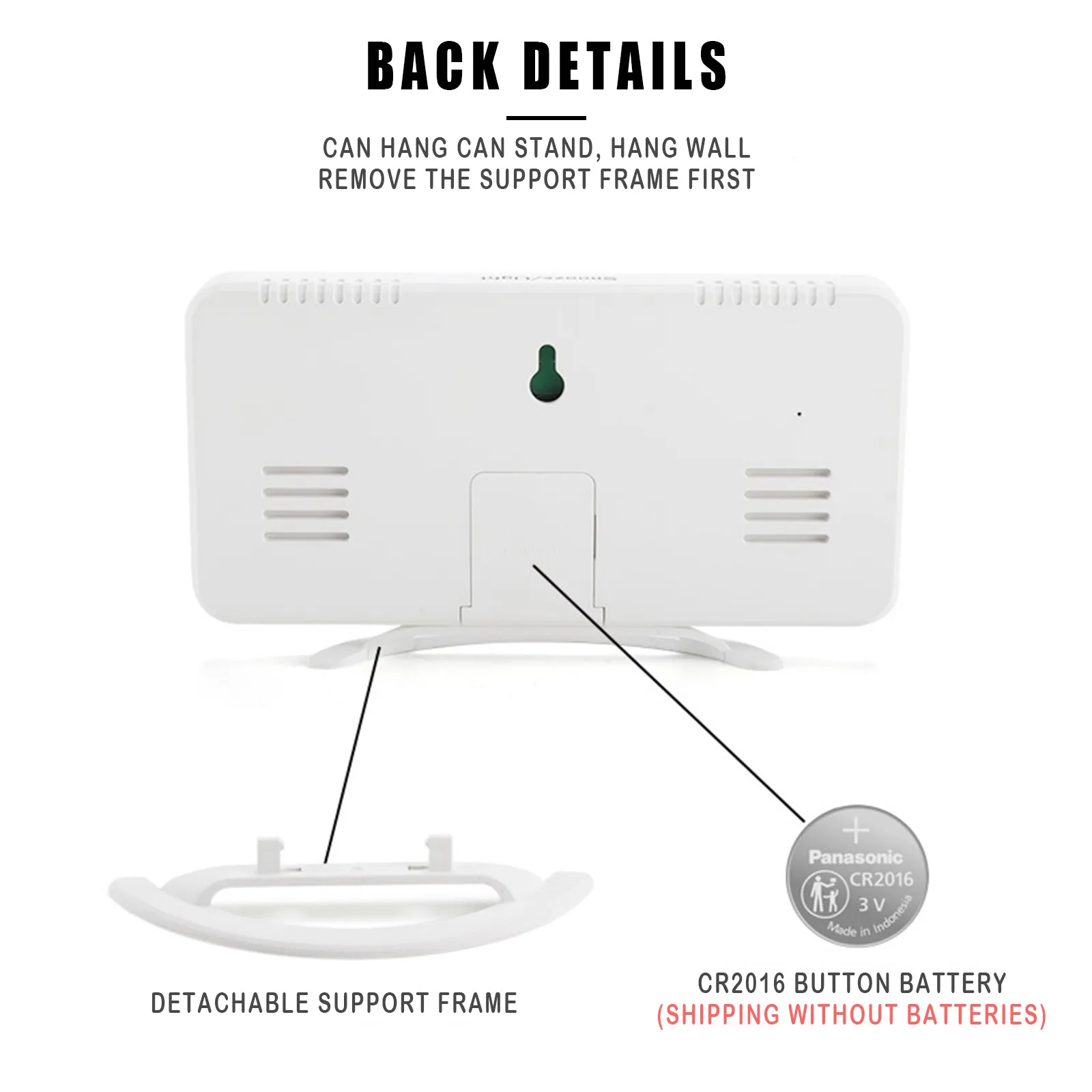 Цифровой зеркальный будильник со светодиодным дисплеем регулируемый с usb
