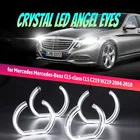 DTM U Форма светильник DRL Halo Кольцо с Стиль Дневной светильник DTM Стиль для Mercedes-Benz CLS-class CLS C219 W219 2004-2010 белый