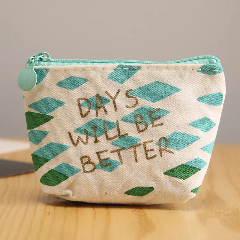 

Women Small Canvas Wallet Card Holder Cute Female Money Coin Organizer Holder Bags Girls Purses Earphone Sundries Storage Bag