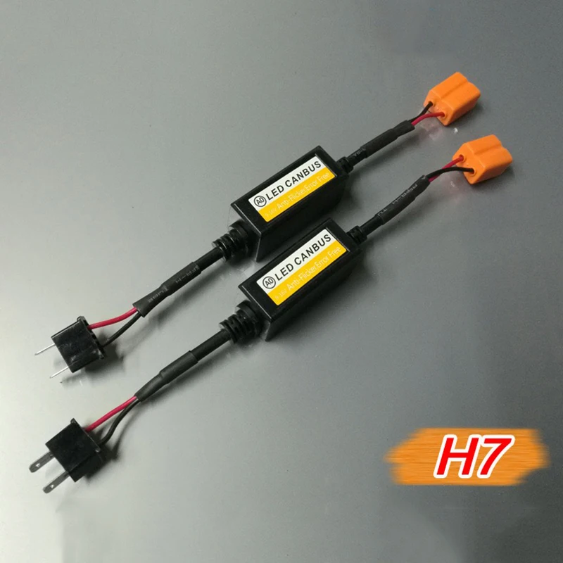 NEW 1PC  H1 H3 H4 H7 H8 H9 H11 Car LED Canbus Load Resistor Controller Warning Canceler LED  Error Free 12V Decoder Light images - 6