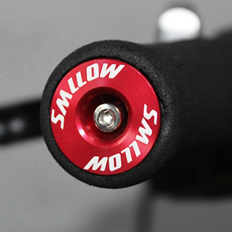 SMLLOW 4 шт. Велосипедная ручка Рулевой штырь Универсальные колпачки для горного, шоссейного и складного велосипеда, красный и золотой.