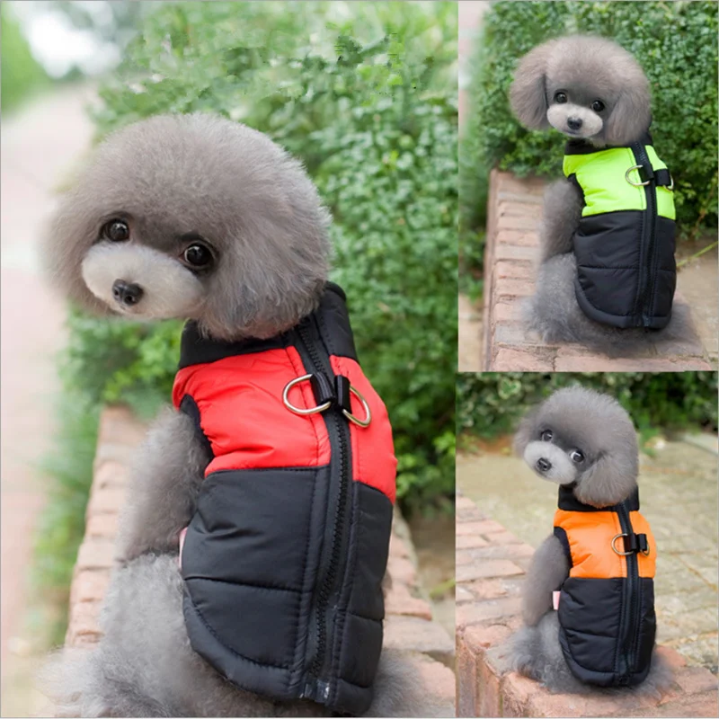 Водонепроницаемый Собака Щенок жилет куртка Чихуахуа Одежда теплая зимняя