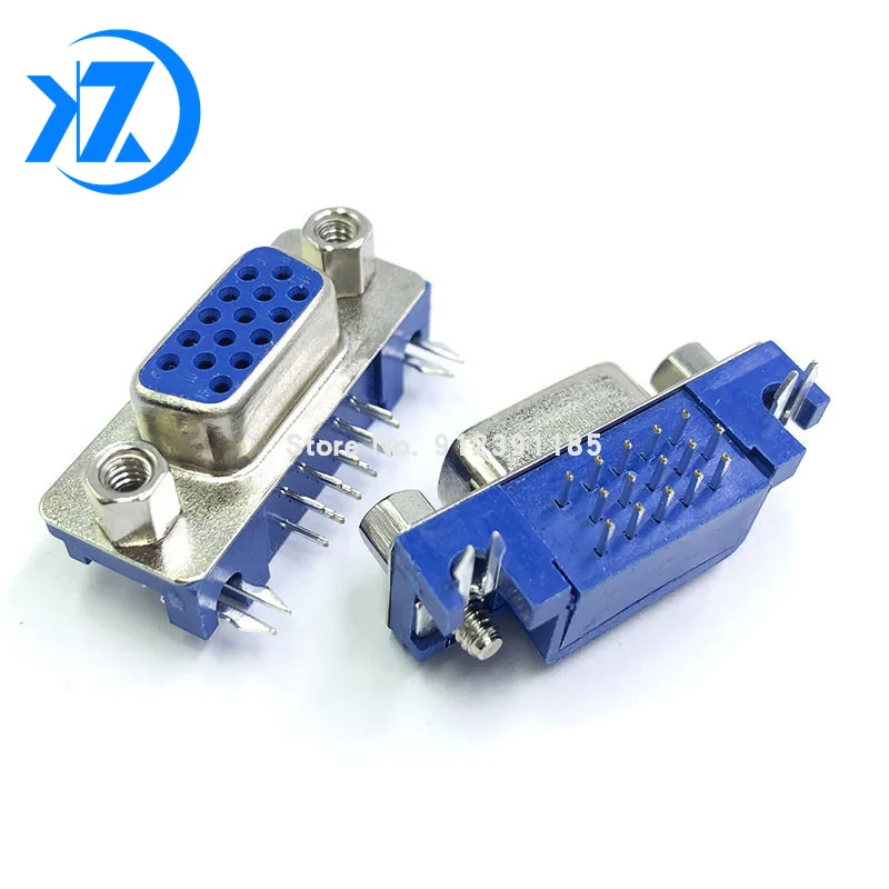 5 шт. DB15 DR15 гнездовой разъем для монтажа печатной платы прямоугольный D-Sub 3 ряда
