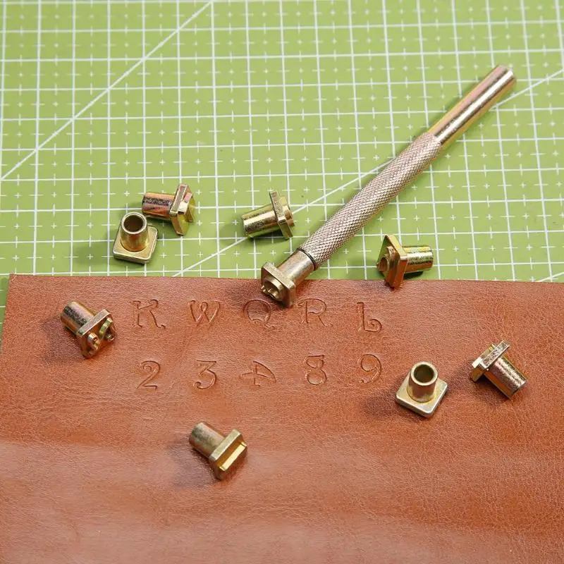 

36pcs Carbon Steel Letters Leather Stamping Symbol Set 36 Stamps Leather Marking Punching Tools Leather Craft