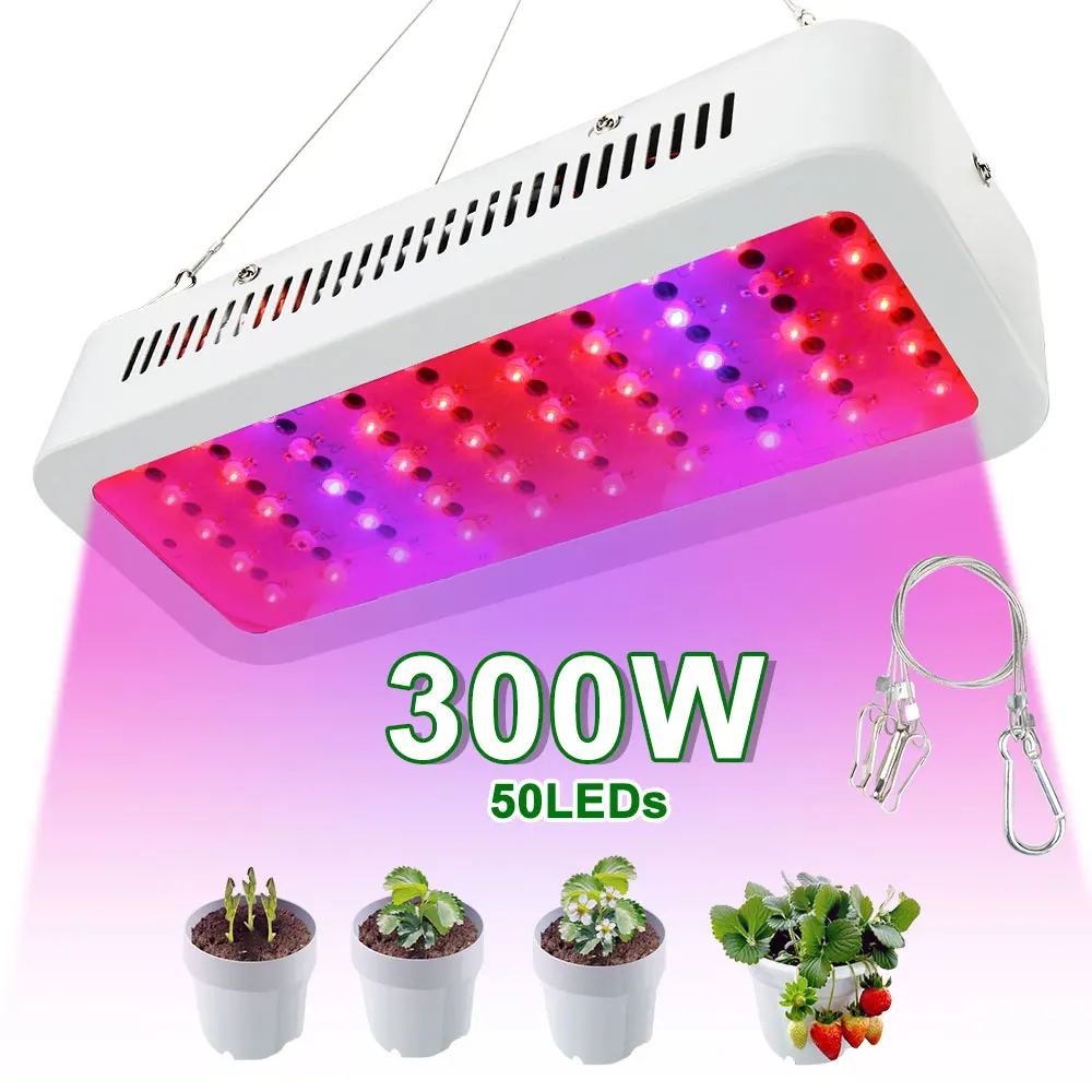 

300W LED Grow Light Full Spectrum LED Plant Light IR UV Fitolampy for Indoor Plants Seeds Flowers Seedling Vegs Cultivation Lamp