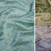 10074cm retro oriental style brocade fabric cute little flower silk satin fabric for diy sew cheongsam garment