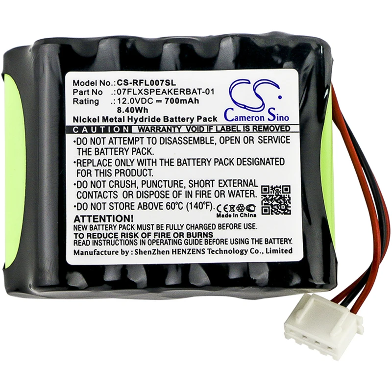 

Аккумулятор Cameron Sino 700 мАч для револьбаса FLX, 07flxspeaker erbat-01
