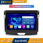 Автомагнитола 2DIN, 4 Гб + 64 ГБ, DSP, Android 10,0, мультимедийный видеоплеер для Ford Ranger 2015-2019, Wi-Fi, CarPlay, BT, GPS