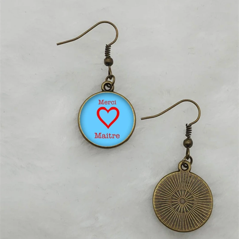 Модные серьги в подарок на День учителя высококачественные Подвесные из