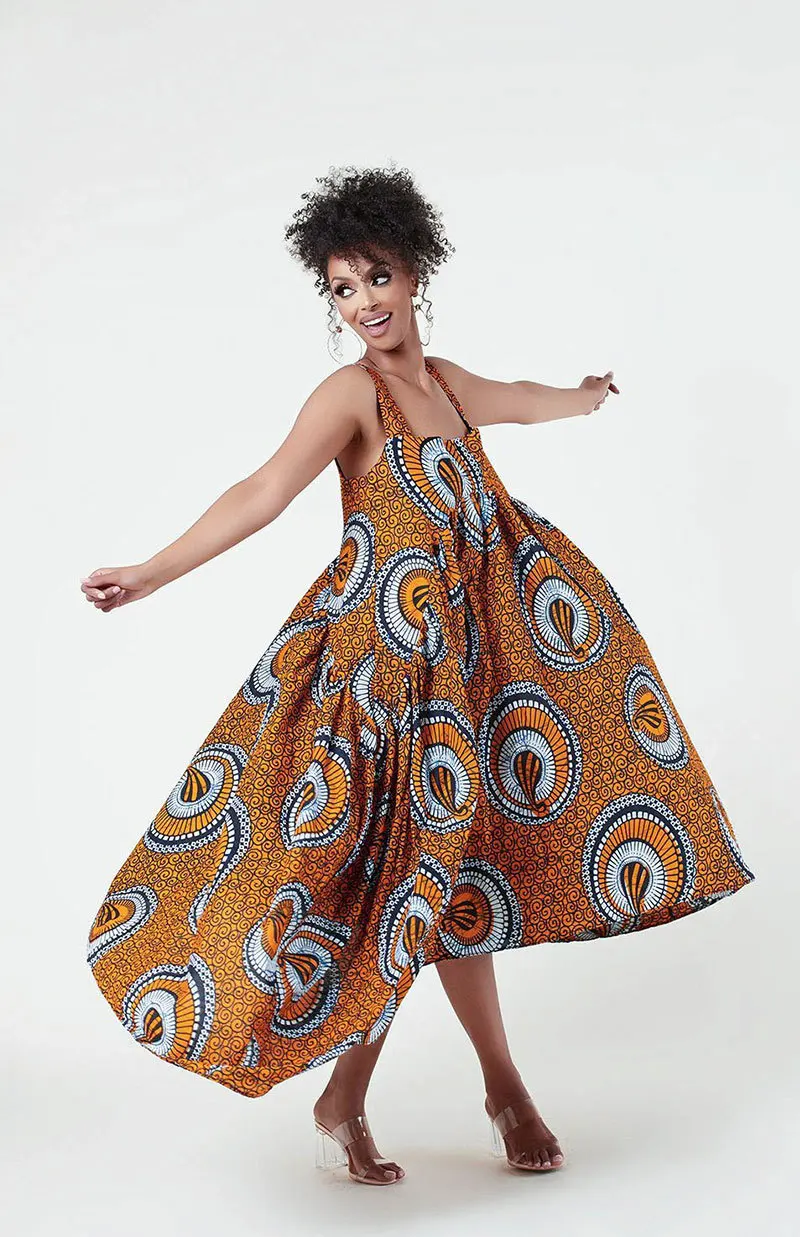 Летние африканские платья для женщин 2021 Новая мода платье с принтом Анкары