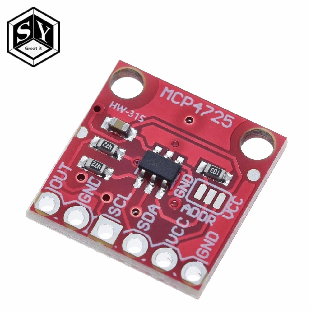 Плата модуля прерывания ЦАП MCP4725 I2C Great IT 1 шт.|board hook|boardboard wireless |