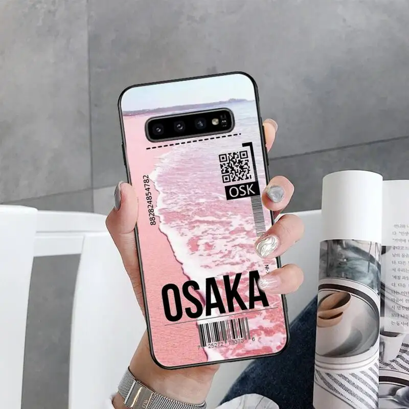 

sea air ticket Phone Case For Samsung Galaxy S7 S8 S9 S10 S10e S20 s21 s30 plus lite Ultra 5g