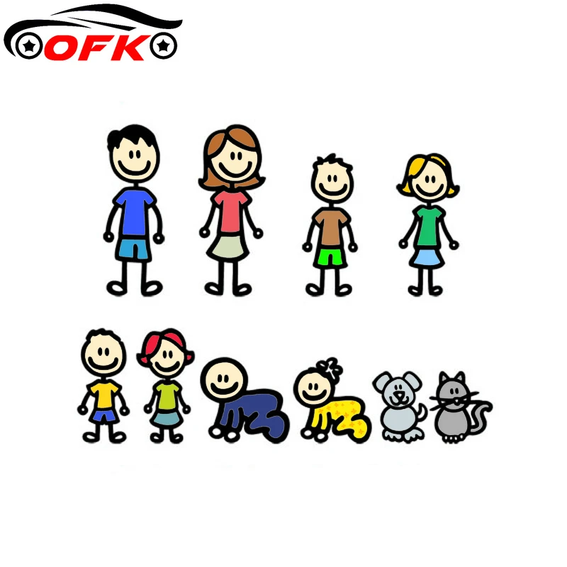 

Lovely Family Car-Sticker Automobiles Motorcycles Window Bumper Laptop Vinyl Decal PVC Decorative Goods20cmx15cm