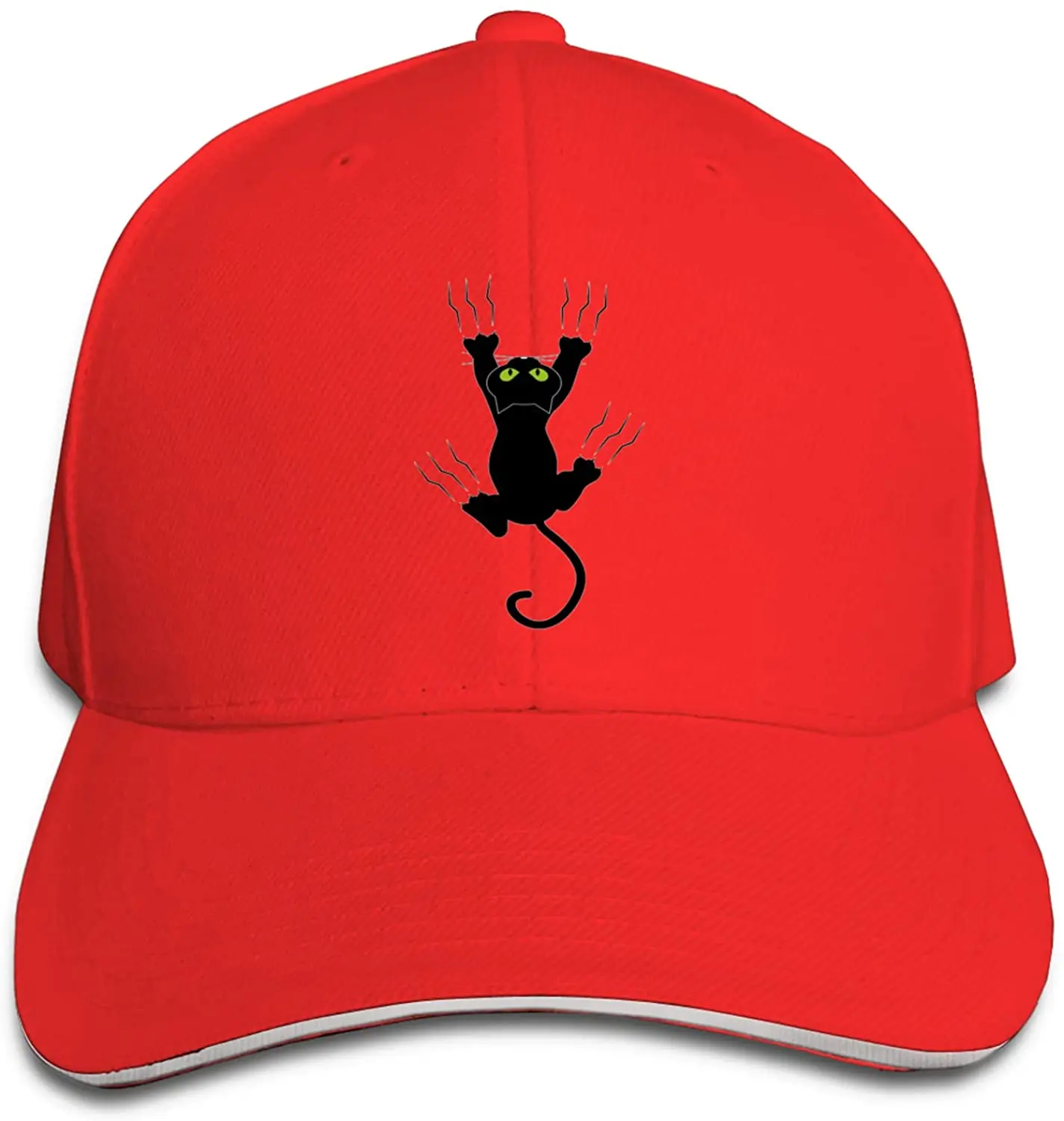 

Cat Baseball hat Sandwich Cap Sun Hats Vintage Unisex Adjustable of Washable Trucker Caps