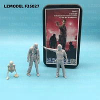 135 scale die casting 75mm resin soldier needs to color by hand the zombie model toy free shipping