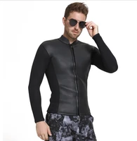 mens 3mm neoprene long sleeve wetsuits tops surf snorkeling jump dive suit tops