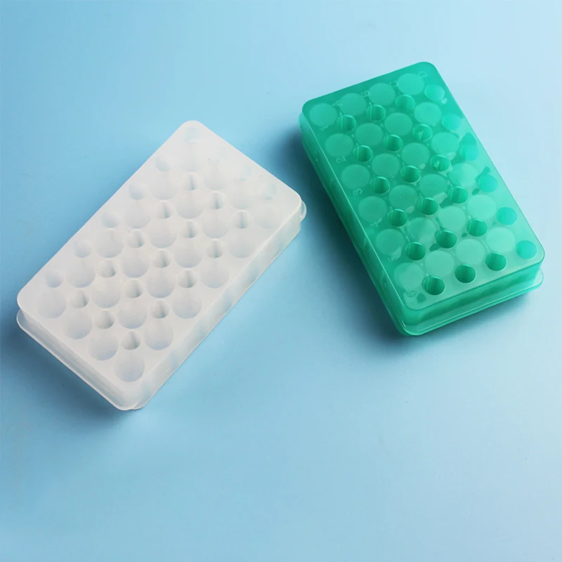 

2pcs Lab 24holes Plastic 0.5ml / 1.5ml / 2ml Double Side Reversible Different Holes Pipe Holder Centrifuge Tube Rack