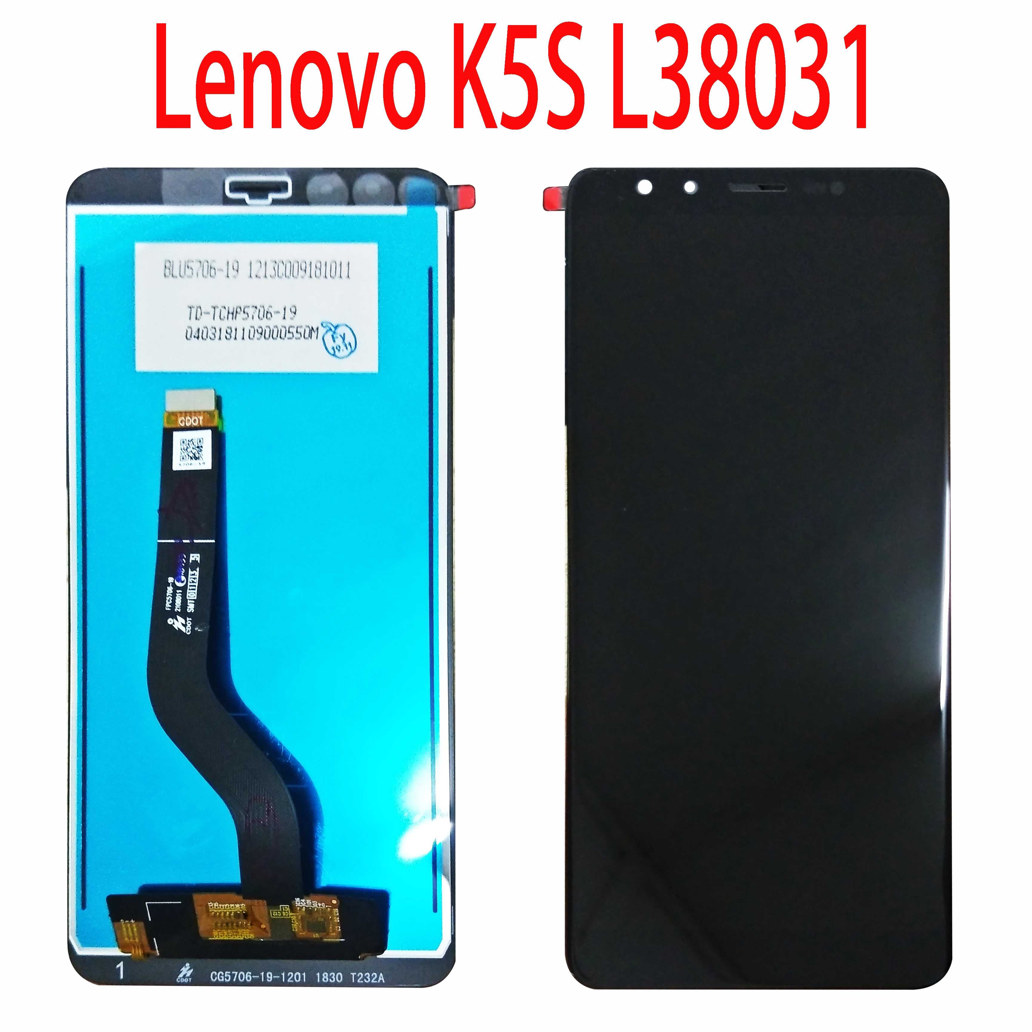 

Оригинальный ЖК-дисплей 5,7 дюйма для Lenovo K5s, дигитайзер сенсорного экрана в сборе, запчасти для Lenovo K5s, K5 S, L38031, ЖК-дисплей