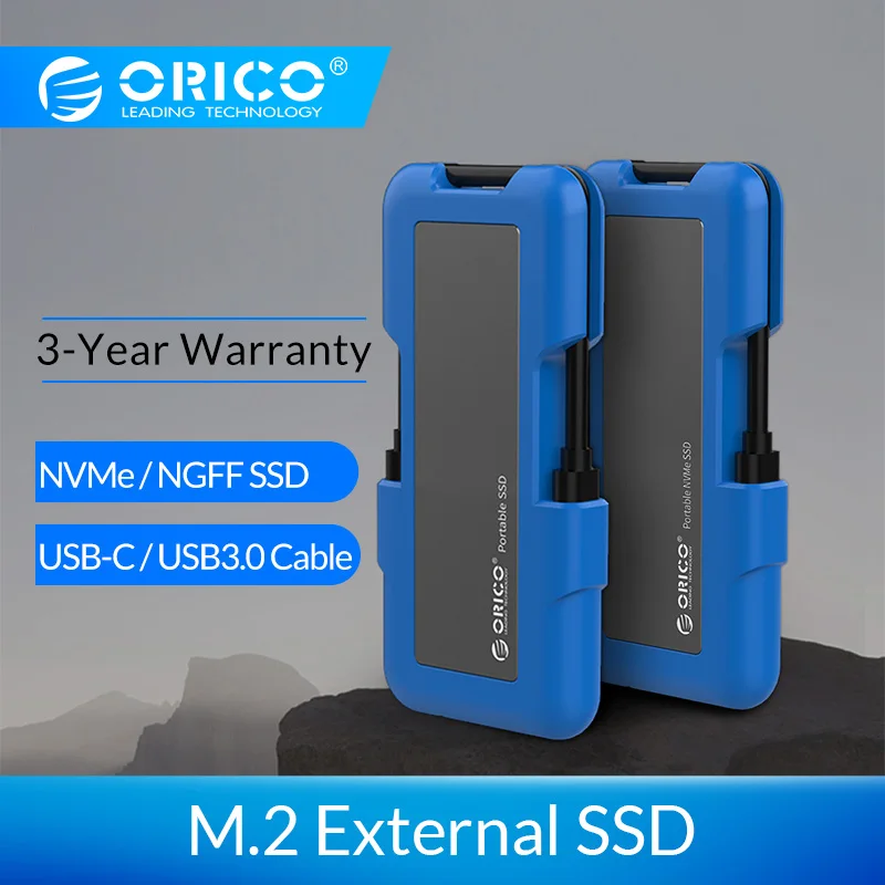ORICO Портативный SSD твердотельный накопитель внешний SSD жесткий диск 1 ТБ 128 ГБ 256 ГБ 512 ГБ M.2 NVME NGFF SSD с USB type C 3,1