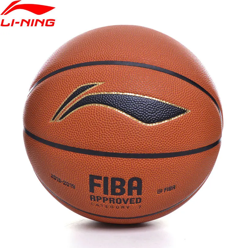 Баскетбольный мяч Li Ning FIBA Профессиональный надувной спортивный из полиуретана