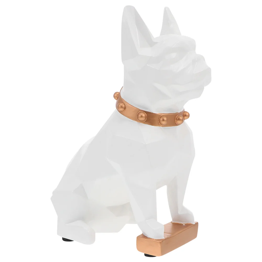 

1Pc Resin Dog Ornament Chic Animal Sculpture Decor Indoor Home Decoration
