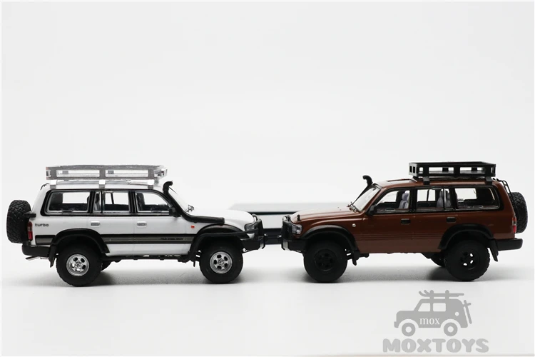 Модель автомобиля под давлением GCD 1:64 Toyota Land Cruiser LC80 красный/коричневый/белый |