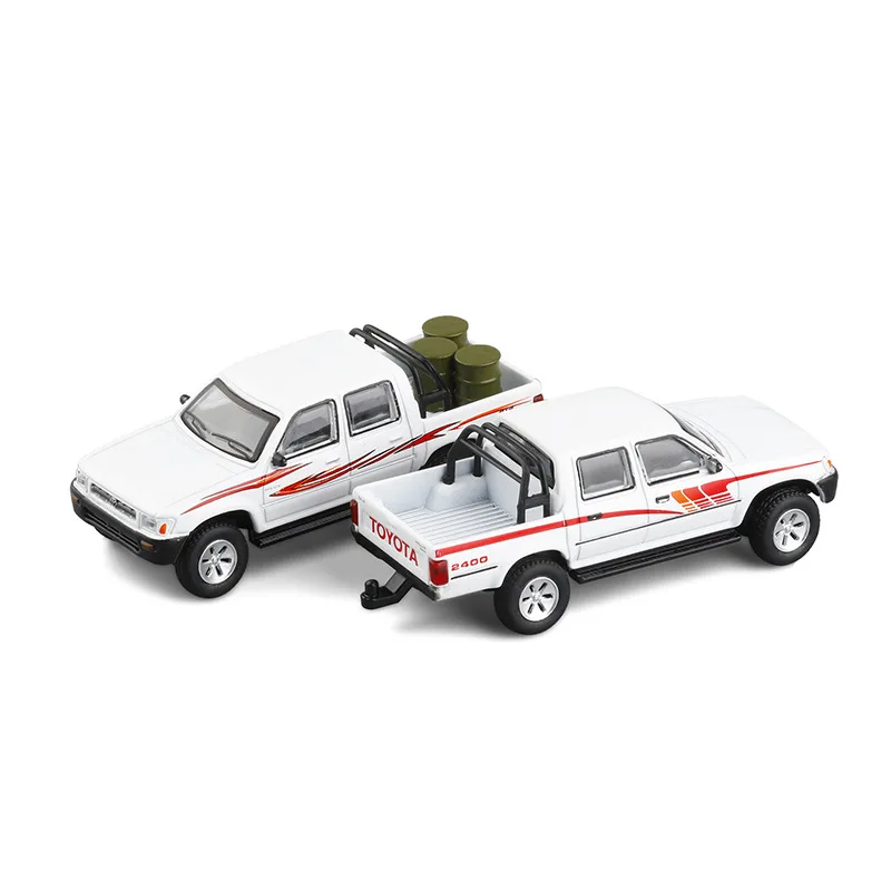 

1:64 alloy Hilux pickup truck model,high simulation truck toy,shock-absorbing taxi car,free shipping