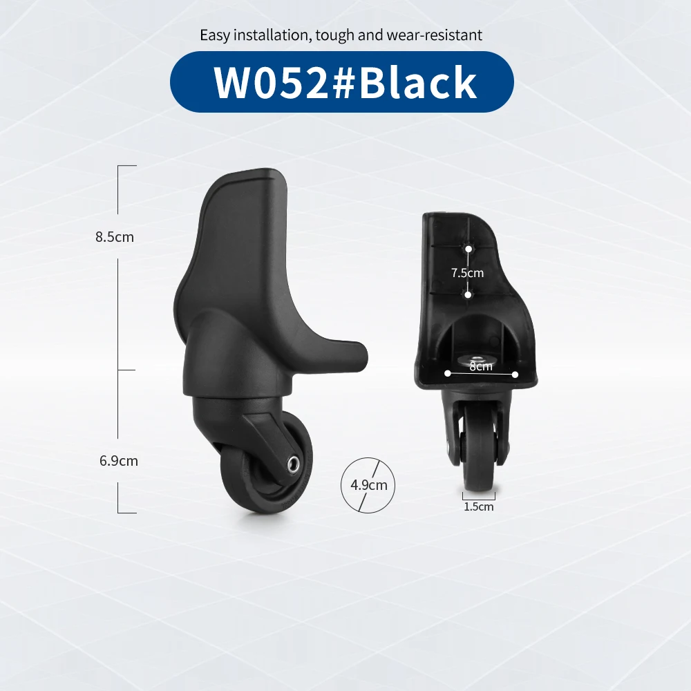 TANGYIPIN W052 Password luggage wheel trolley case universal casters replacement roller suitcase accessories non-slip wheels