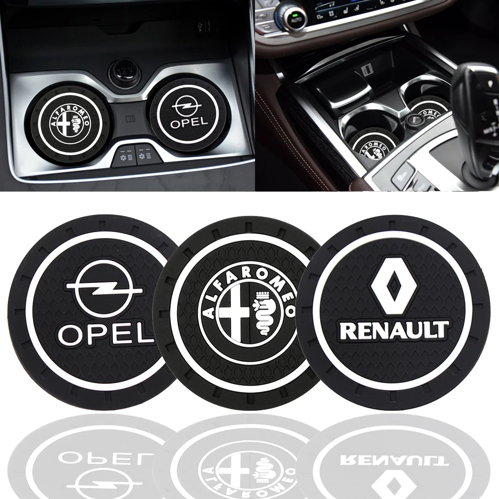 

Fashion Car Coaster Silicone Epoxy Coaster Car Decoration For Chevrolet Aveo Trax Mazda Toyota Audi BMW Benz Mitsubishi Skoda