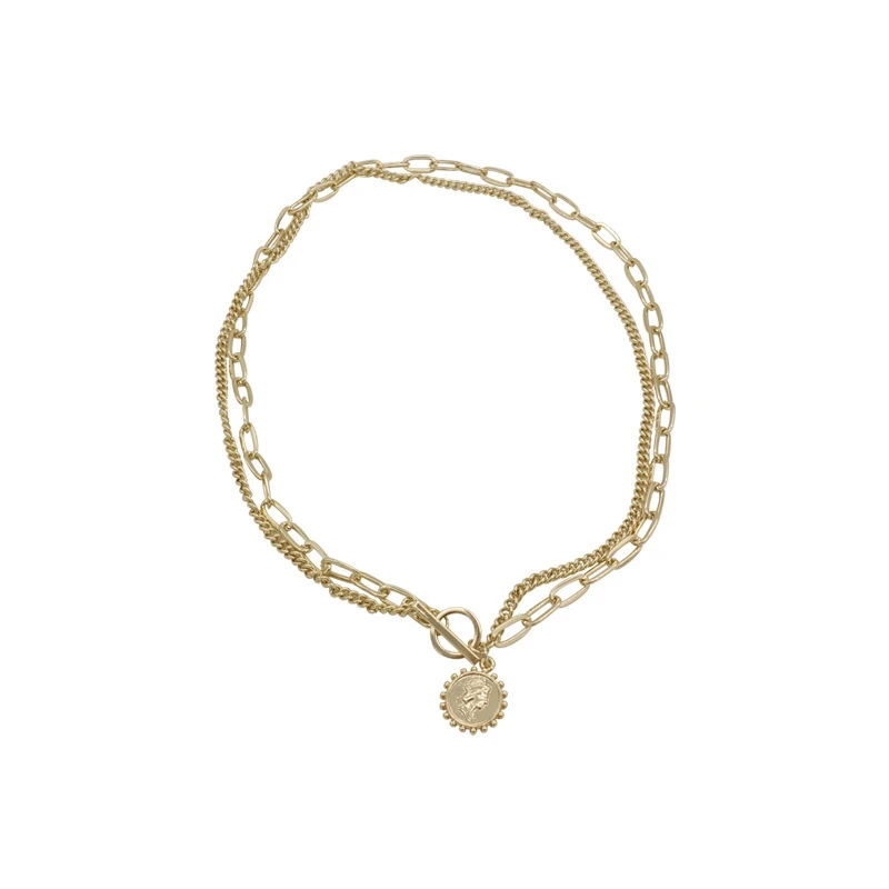 

TOSAKO Pendants Gold Color Wedding Necklaces For Women Sweater Chain Trend Hip Hop Jewelry