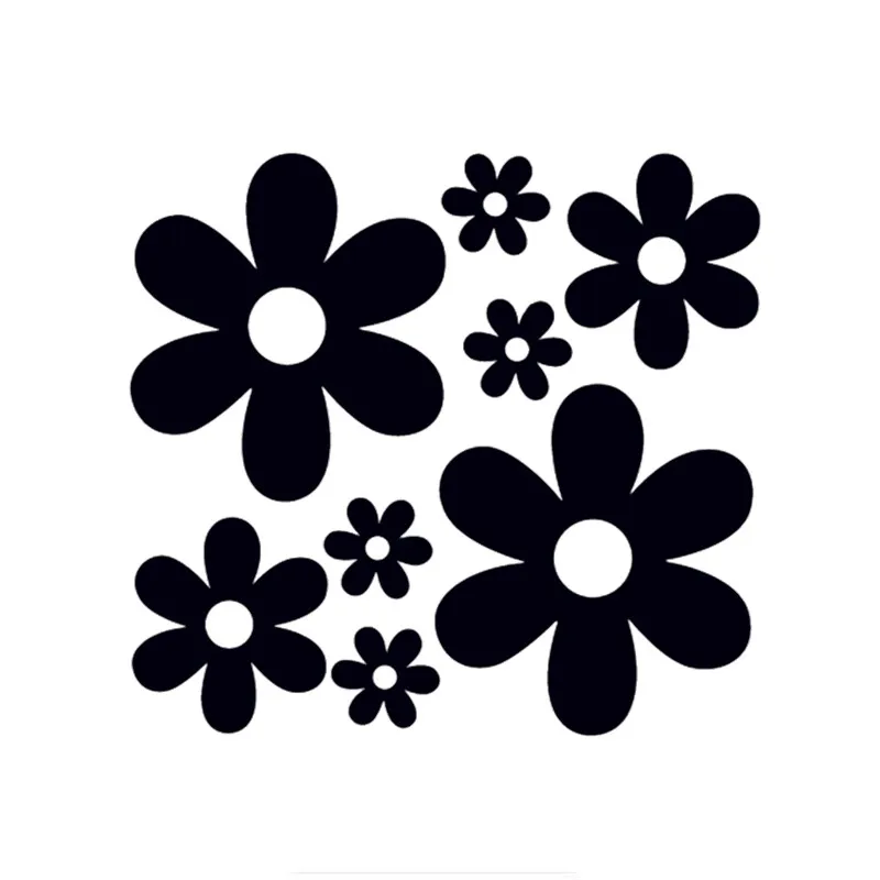 

Flower Ddaisy Vinyl Car Sticker Beautiful Decal for Window Body Decoration 15cm*14cm