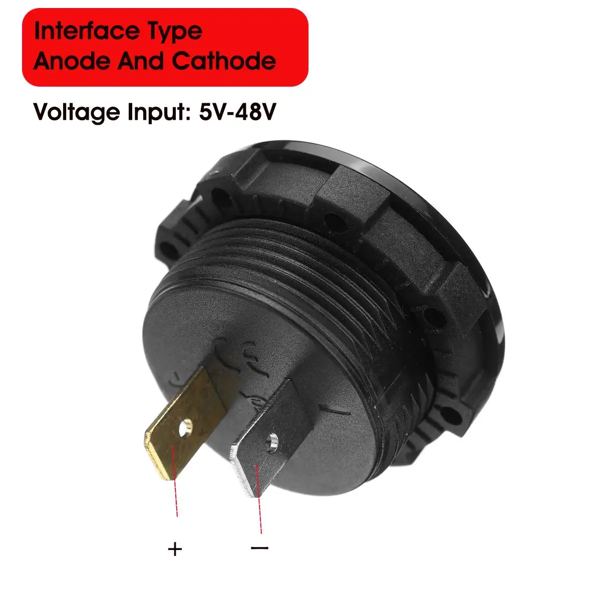 Измеритель напряжения для автомобиля и мотоцикла с сенсорным экраном